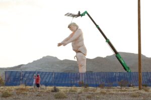 What about crowd size? 43ft nude Trump statue erected along Las Vegas highway – The Independent