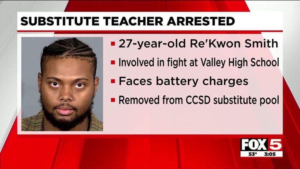 Substitute teacher fights student who allegedly used racial slur in crowded Vegas school hallway – New York Post