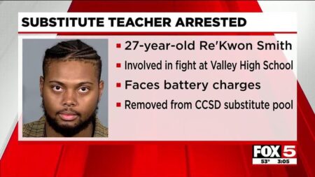 Substitute teacher fights student who allegedly used racial slur in crowded Vegas school hallway – New York Post