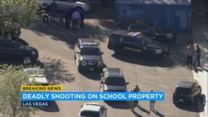 Student arrested near North Las Vegas school after allegedly tossing AR-15 in bush – yahoo.com