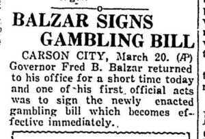 Nevada legalizes gambling | March 19, 1931 – History.com