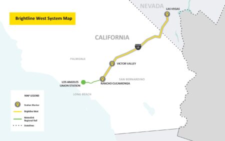 High-speed train from California to Las Vegas tries to slow rising costs – NPR