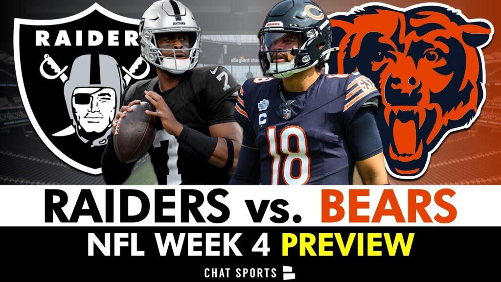 Chicago Bears Gear Up for an Exciting Week 4 Showdown Against the Raiders in Vegas Chicago Bears Week 4 Preview vs. the Raiders in Vegas – On Tap Sports Net