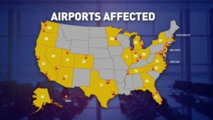 Las Vegas Airport among 40 U.S. hubs facing flight reductions amid government shutdown – Yogonet